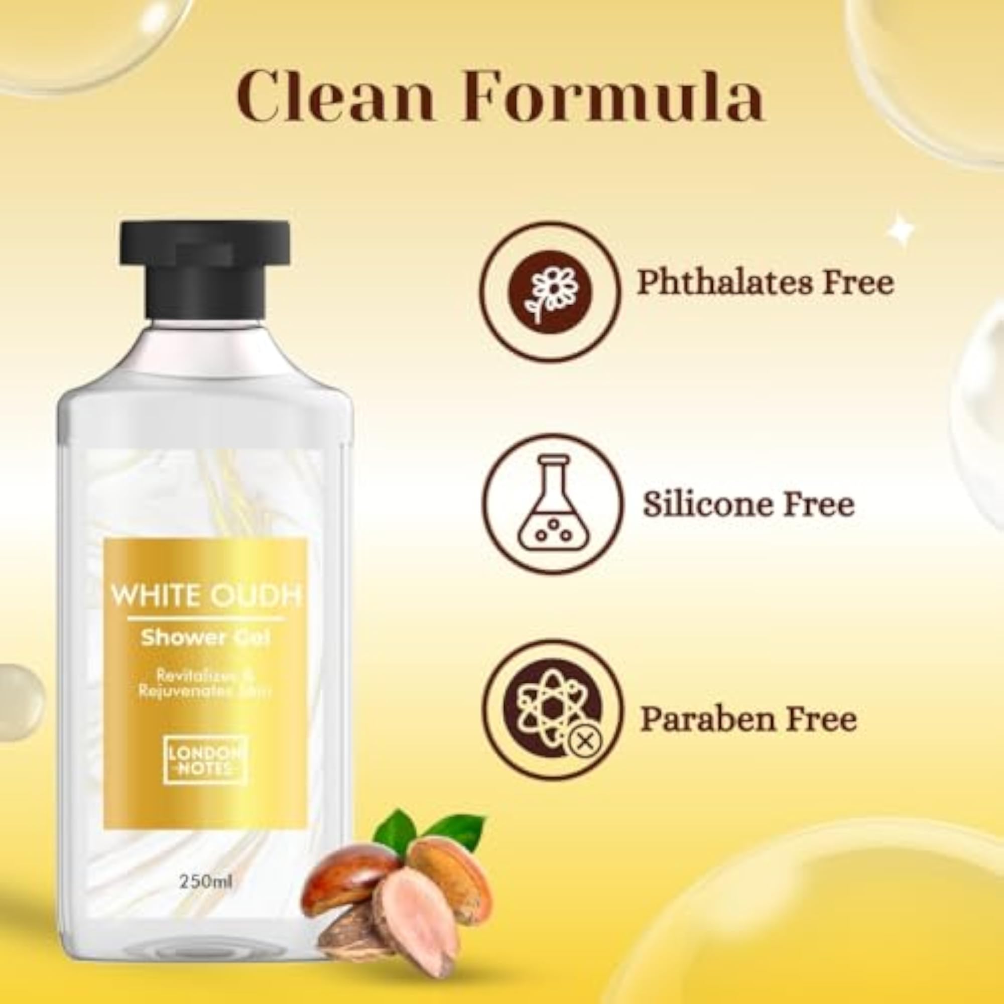 White Oudh Shower Gel Body Wash for Men